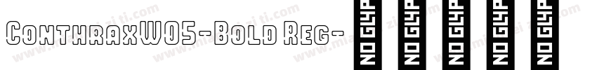 ConthraxW05-Bold Reg字体转换